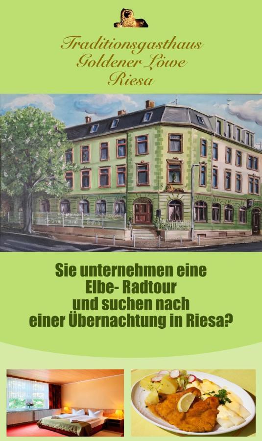 Traditionsgasthaus Goldener Loewe Riesa Restaurant & Pension מראה חיצוני תמונה